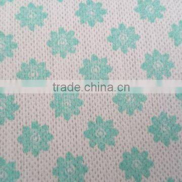 different color Spunlace nonwoven cloth printed plum