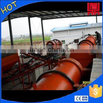 Low investment organic fertilizer cow dung rotary dryer fast drying,large output