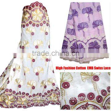 white african lace Nigerian swiss lace embroidery cotton lace fabric
