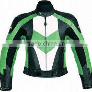 DL-12-20 Leather Motorbike Jacket, Leather Racing Jacket