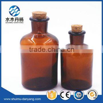 125ml Amber Narroe Mouth Glass Reagent Bottle for Laboratory With Cork photo-4
