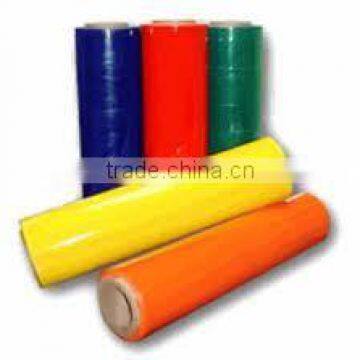 16micx300mx500mm Carton Sealing LLDPE stretch film orange