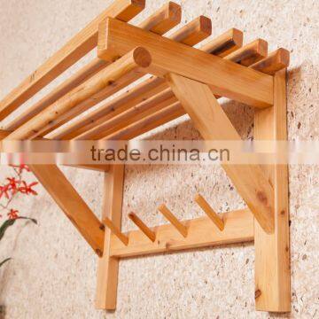 Towel rail wooden towel rack bathroom accessaries