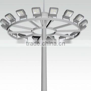 best price Plaza, highway, airport 20m 25m 30m 40m high mast light with auto lifting system