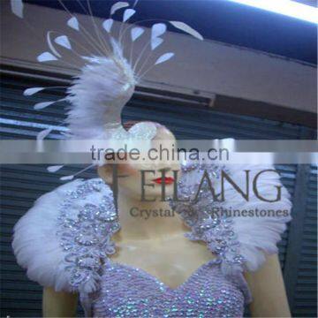 Mohawk Cabaret Vegas Roman White Swan Samba Feather Costume