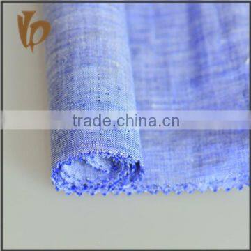 2016 factory wholesale woven 100% flax linen fabric for shirt