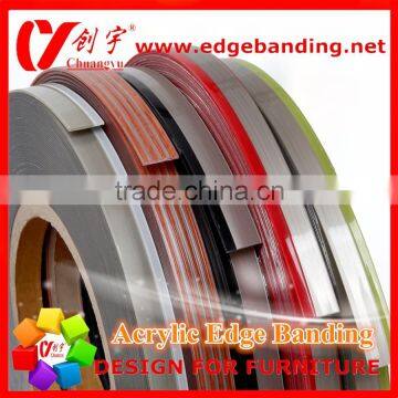 cabinet and furniture Plastic 3d PMMA acrylic edge banding