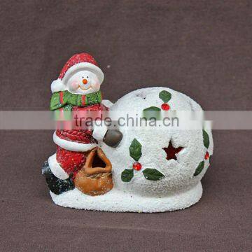 Christmas decoration snowman led ceramic bulb