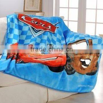 Hot sale Cars printed polar fleece blanket