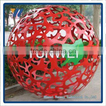 Supper Mirror Polish Hollow Steel Fence Sphere