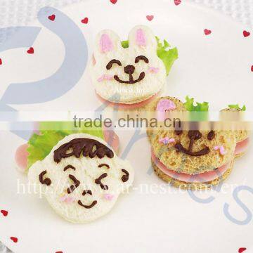 Cookware Kitchookware Tool Sandwich Accessories for the Kitchen Sushi Kids Lunch Obento Box Rice Ball Molds Food Cutters Set photo-5