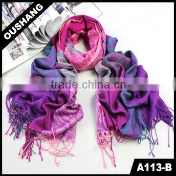 A113-B Latest Elegant Hand Painted Silk Celtic Scarves