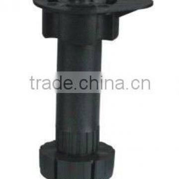 JAL006 blach plastic sofa leg levelers