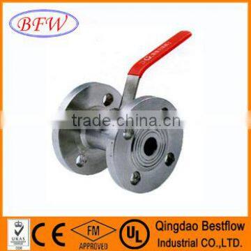 DIN PN16 A216 WCB carbon steel flange ball valves