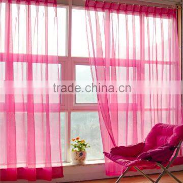 Fashion Design 100%Polyester Woven Window Decoration Organza Curtain