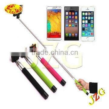 Wholesale selfie stick with bluetooth shutter button fast delivery high quality wireless selfie stick monopod