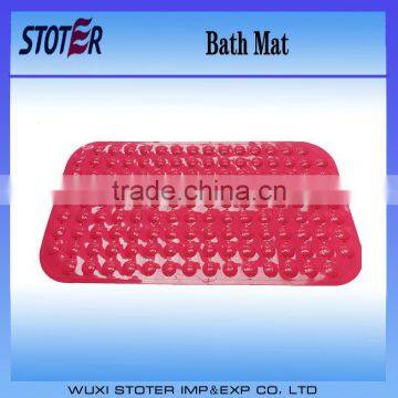 red color pvc anti-ship bath mat