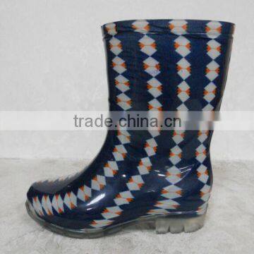 (CH-3005) made in China high quality fashion pvc kids rain boot