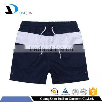 Daijun OEM wholesale custom polyester stripe blue gym casual man swim shorts