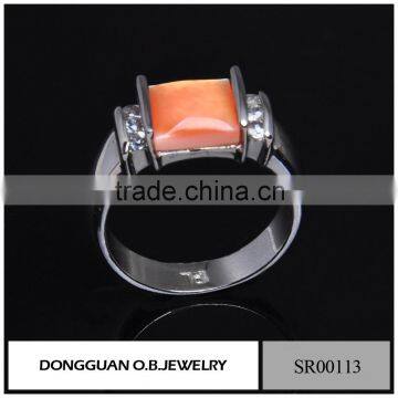 New Products Stainless Steel Ring /925 Silver Ring With Purple Stone Wholesale photo-5