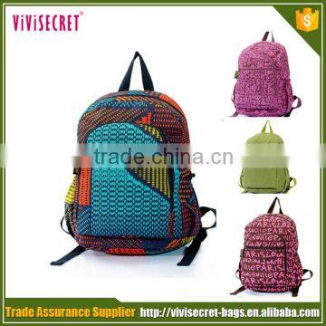 Hot selling waterproof notebook backpack colorful cute travel school backpacks for teenage girls