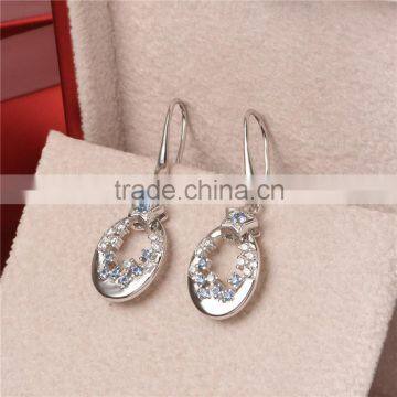 New Trendy Victoria Series Teardrop Spinel Hoop Earrings photo-4