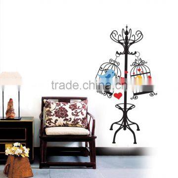 Vinyl Wall Decal Bird Cage Removable Wall Sticker Flying Birds photo-4