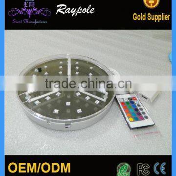 Rechargeable Multi-Color Changing Round Bottle Glorifier LED Light Base photo-2