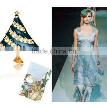 49*38mm Wholesale Christmas Colorful Crystal Tree Brooches photo-2