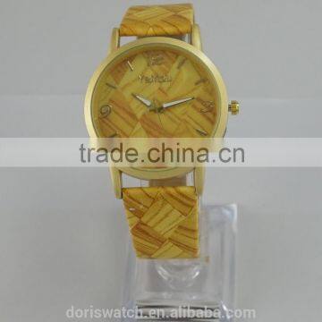 Cheap Top Sell Leather WOODEN Print Fashion Unisex Wrist Watches photo-6