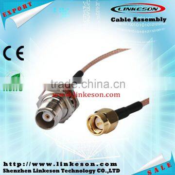 SMA male to TNC female bulkhead lconnector for RG316