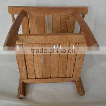 Teak Wooden Comfortable Bathroom Stool FSC Approved photo-5