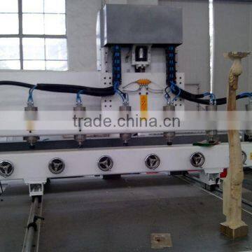 4 Axis Multi Spindle Cnc Router Wood MITECH 2415 photo-5