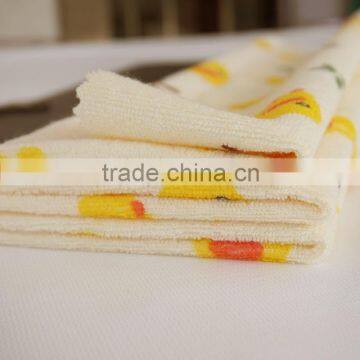 Waterproof Composite TPU Small Yellow Duck Flower Pattern Cotton Terry Cloth Textile Fabric