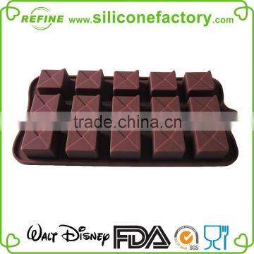 New design15-Cavity Silicone Tiered Square Chocolate, Candy and Gummy Mold