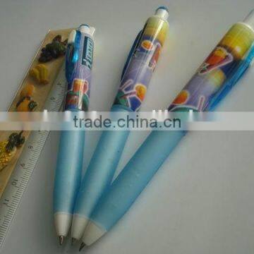 stationery plastic pen school and office pen rainbow gel ink pen