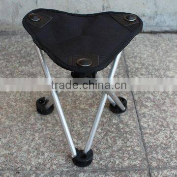 Triangle foldable aluminum camping fishing stools