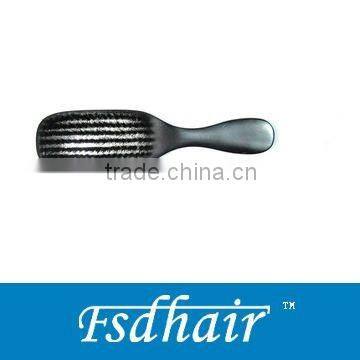 Mixed bristles wooden hair brush