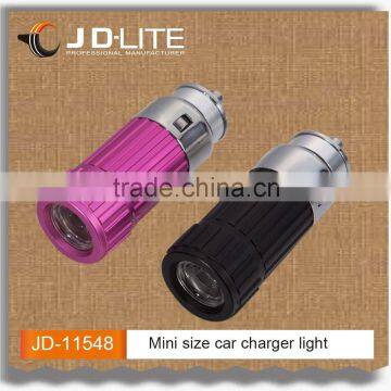 Mini car rechargeable flashlight torch self charging emergency light