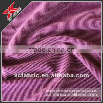 Polyester warp knitting corduroy fabric