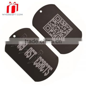 High Quality Anodized Aluminum Custom Qr Code Pet Tag