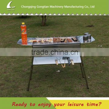 High quality garden charcoal bbq with hand operation