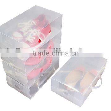 decorative clear plastic shoe box with handle