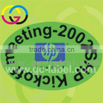 Guangzhou factory round plain label adhesive label stickers