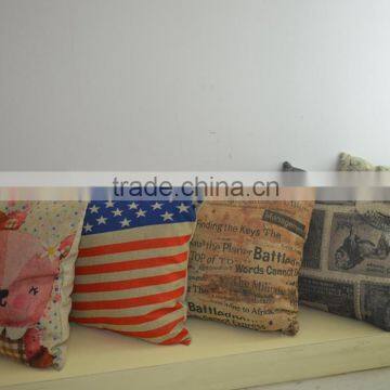 jacquard free sample customized size cushions linen and cotton cushion cover from china supplier