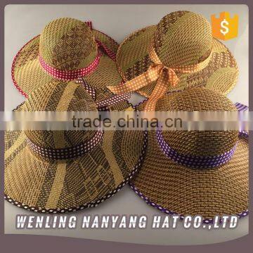 Visor Fashion Ribbon Rope Large Brim Hat Summer Beach Style Women Straw Hats