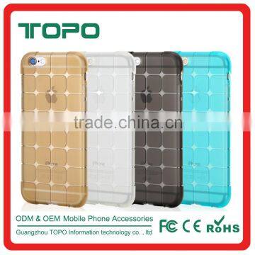 Cube lattice design Lattice pattern trellis design translucent soft TPU mobile phone case for iphone 6 6s plus