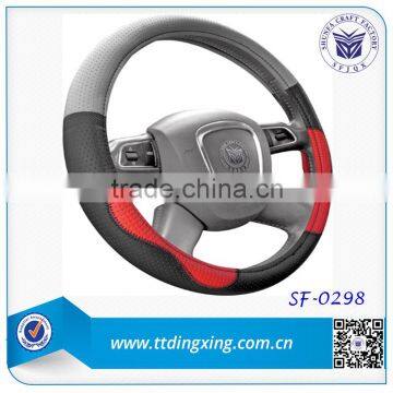 2014 14 inch custom Blue car steering wheel cover for A6 auto accessories