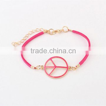 MYLOVE cheap price fashion jewelry infinity bracelet charm leather for women wholesale MLCN018