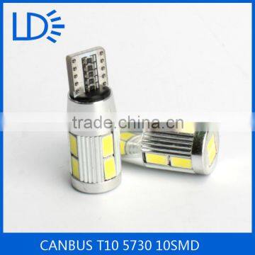 Led Car Bulb T10 10SMD 5730 canbus led width light